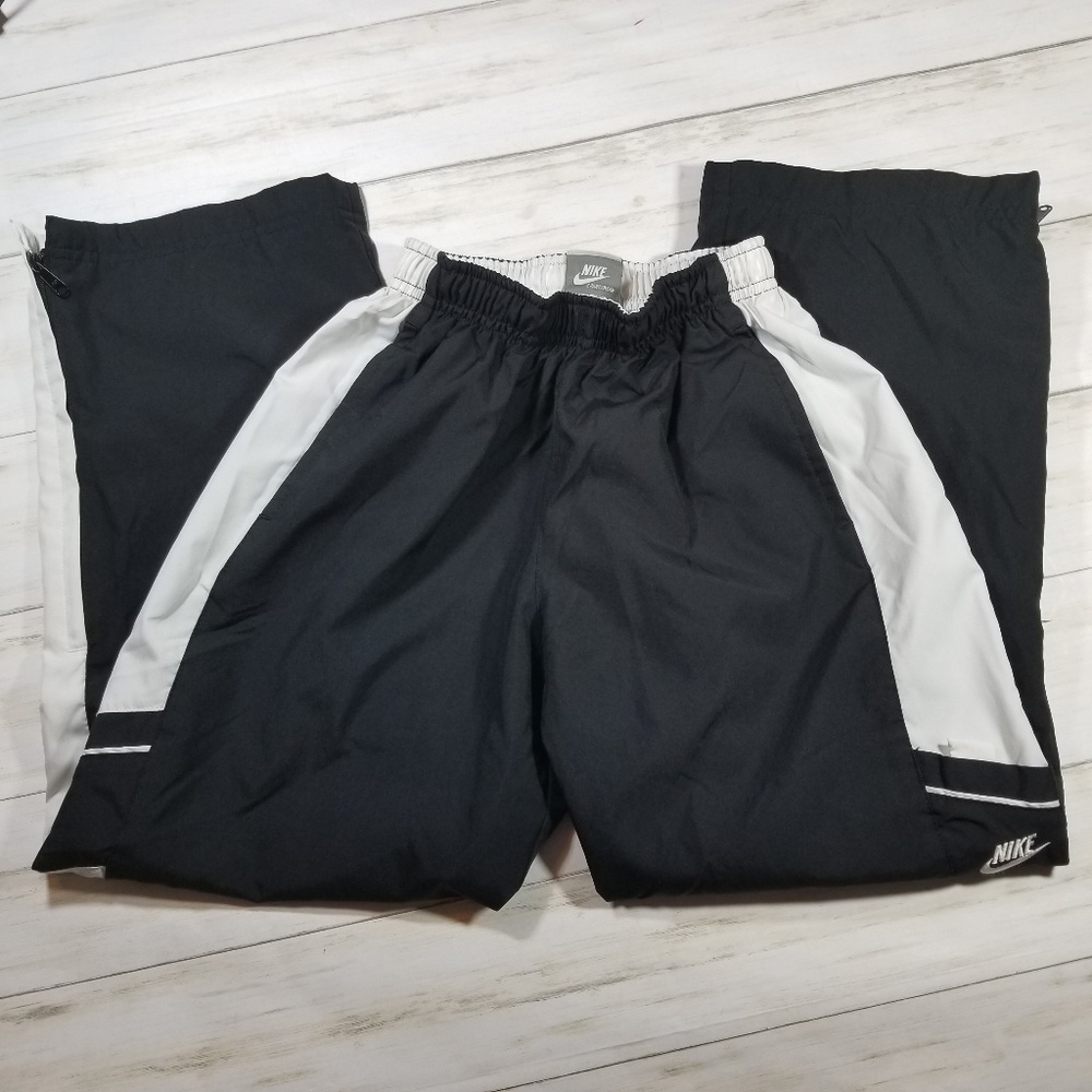 Nike Black & White Athletic Pants 8